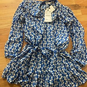 Zara printed dress